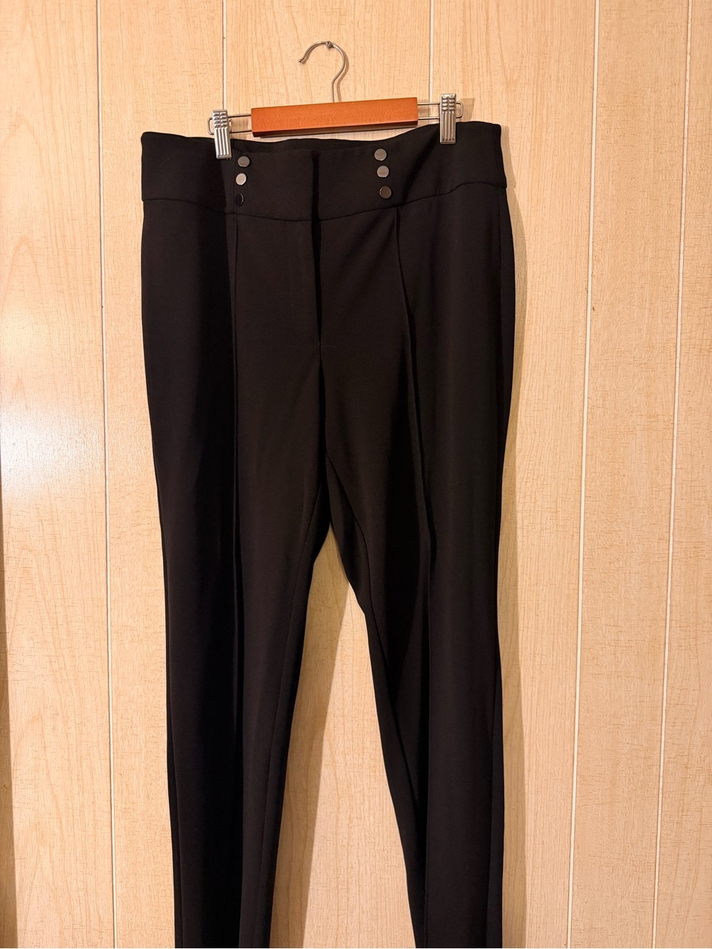 Kasper Black Skinny High-Rise Ponte Pants